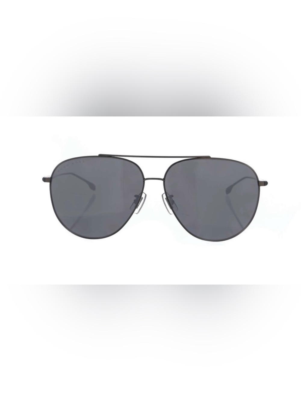 Hugo Boss Aviator Sunglasses in Ruthenium with Grey Mirror Lenses - Picture 1 of 7